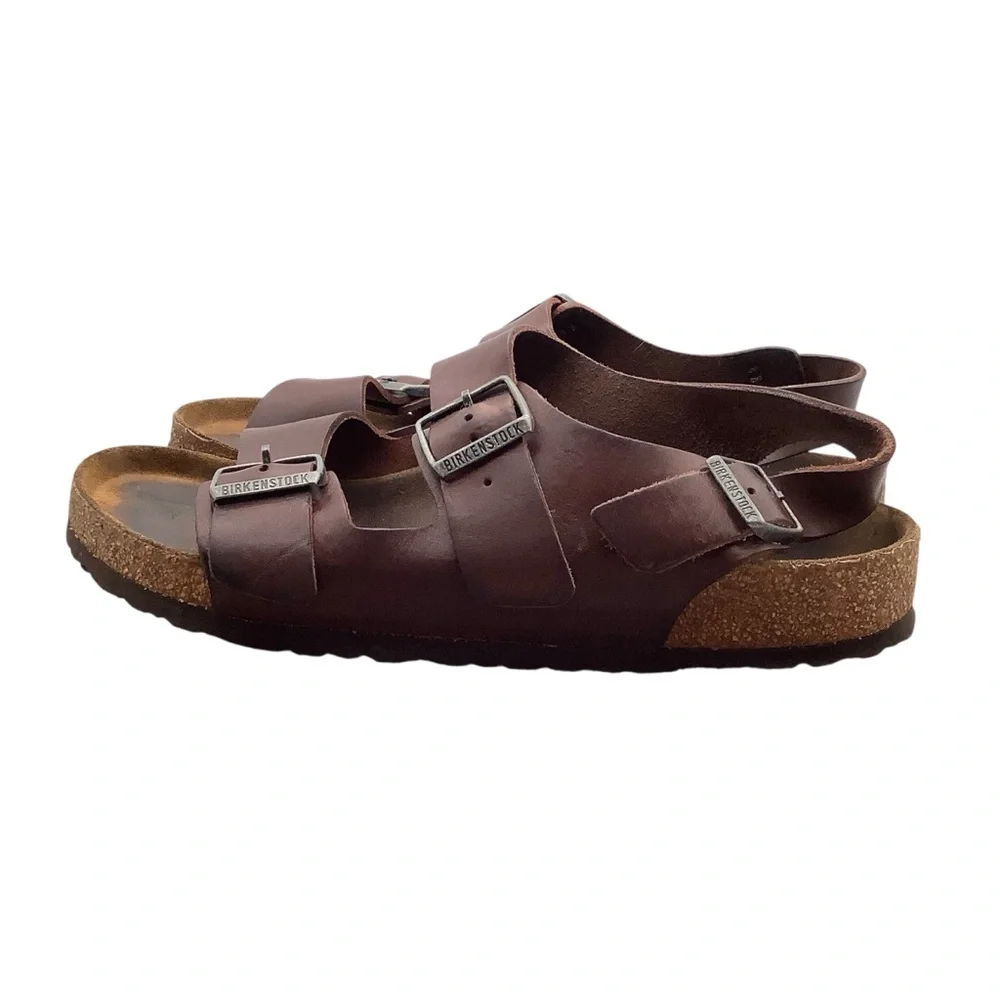 Birkenstock Brown Double Strap Sandals‎ with Buckles size 12